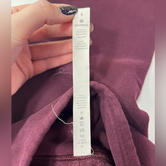 Lululemon Wunder Under High Rise Brushed Tight/Legging - dark adobe, size 4 - Picture 6 of 10